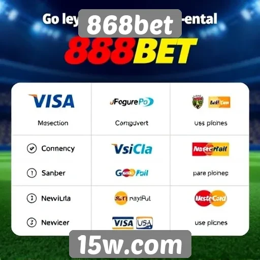 Métodos de pagamento aceitos na 868bet